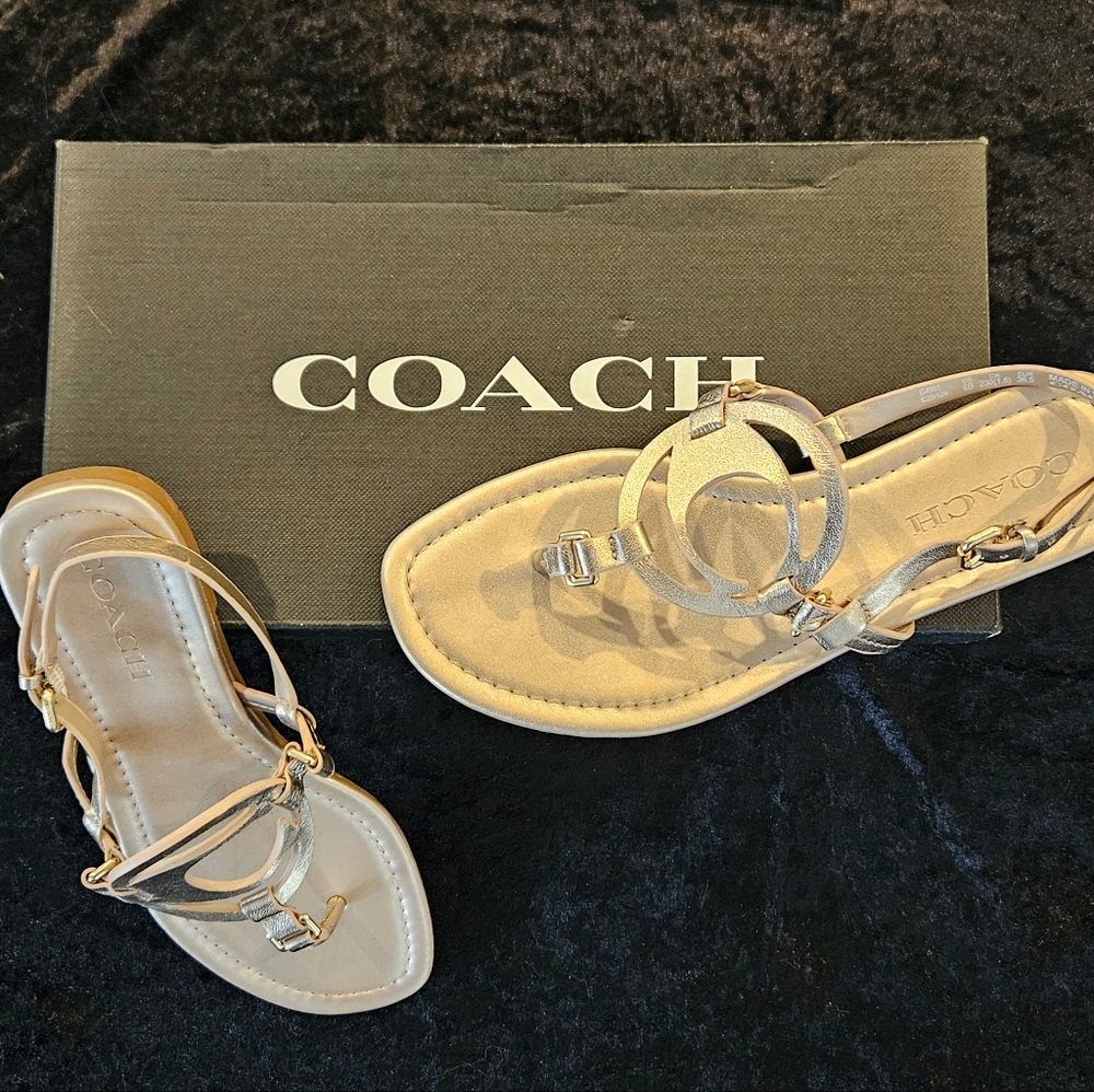 Coach Brand Champagne Color Sandal